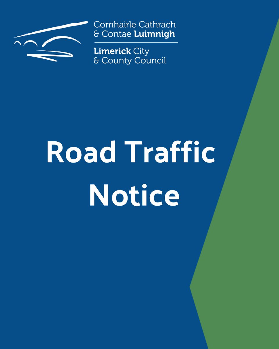 LimerickCouncil's tweet photo. Road Traffic Notice: N21 Kilgobbin, Adare, Co. Limerick

Limerick City and County Council wish to advise motorists and road users that the N21 Kilgobbin to Gorteen Adare Co Limerick East Bound Hard Shoulder Closure on N21 from N21 Junction with L1427 to the start of the dual carriageway at Gorteen East Bound Hard Shoulder Closure will take place from Monday 6th July to Friday 2nd October 2026. This closure is necessary to facilitate the Road construction and Facilities Installations works.

Read more: https://t.co/TJm8glHqgY

#Limerick #LimerikcEdgeEmbrace