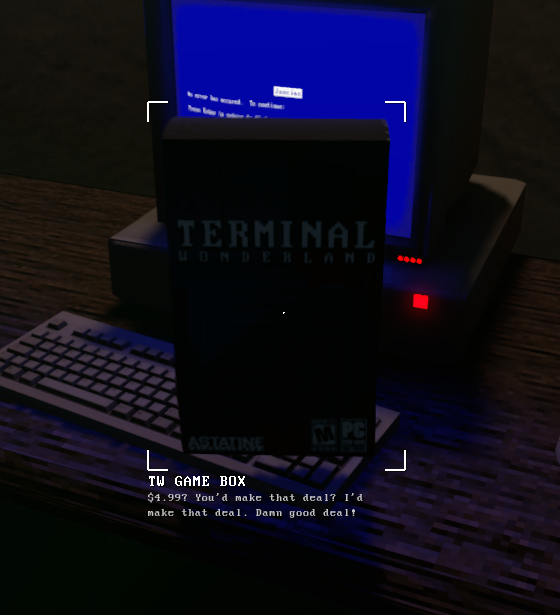 AstatineEnt's tweet photo. #godot #gamedev #godotengine #indie 
I added object "highlights" to the game to add more intractability to the world. They display object names and short descriptions, but it also supports longer ones. 

Very much inspired by @90sGraphics. https://t.co/f3jWqsFAnH