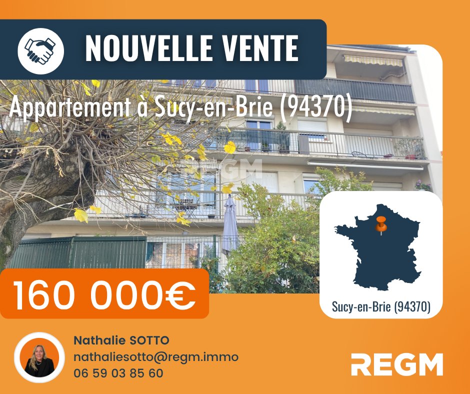 ContactRegm's tweet photo. Félicitations à Nathalie Sotto pour la vente d'un appartement à Sucy-en-Brie (94370).

N'hésitez pas à la contacter ou à lui envoyer un message si vous souhaitez qu'elle vous accompagne dans votre projet ! https://t.co/1tzTQwLh9T