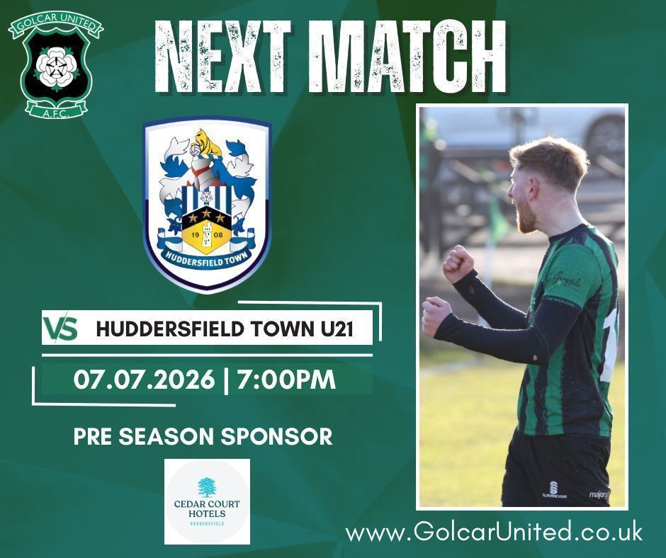golcarunitedafc's tweet photo. ⚽️ 𝐇𝐮𝐝𝐝𝐞𝐫𝐬𝐟𝐢𝐞𝐥𝐝 𝐚𝐫𝐞 𝐢𝐧 𝐓𝐨𝐰𝐧! 🔵⚪️

🆚 Huddersfield Town U21s
🗓️ Tue 7th July
⏰ Kick Off 7:00pm
🏟️ Skye Direct Stadium | HD7 4BT
🎟️ £4 Adult, £2 Concession, £2 for U16s
🍺 NextGen Suite bar open
🍔 Hot food available

Up the Village! 🟢⚫️ https://t.co/yGXFDMLrCp