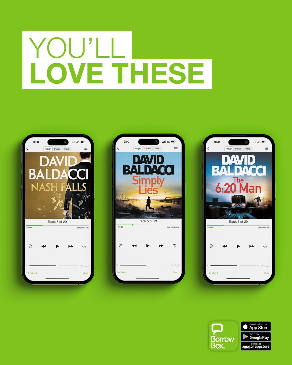 BorrowBox's tweet photo. Discover high-stakes thrillers packed with danger, secrets and relentless action from David Baldacci’s gripping backlist. If you enjoyed Hope Rises by @davidbaldacci, you’ll love these pulse-pounding listens on #BorrowBox.
@panmacmillan https://t.co/le2nXNT3OQ