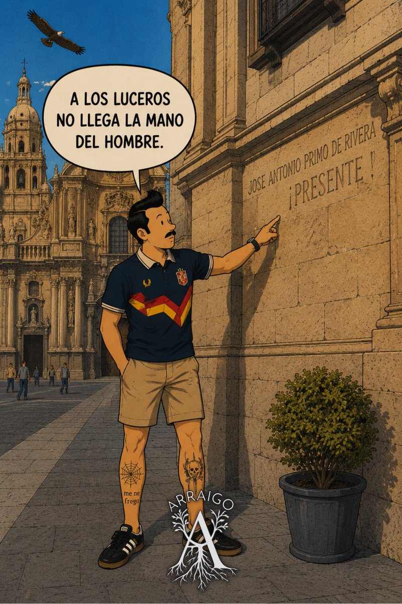 ARRAIGO_es's tweet photo. #RamiroArraigo Derriban cruces, arrancan inscripciones y persiguen incluso a los muertos de quienes fueron verdugos.
El mal no puede crear nada nuevo; solo puede corromper y arruinar lo que las fuerzas del bien han inventado o construido. 

¡José Antonio, PRESENTE! https://t.co/JzRWPFZOMK