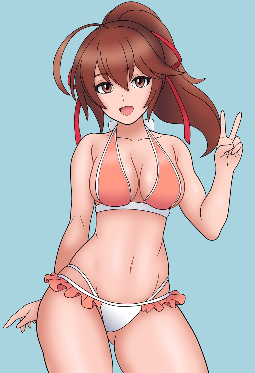 Bojack198's tweet photo. Day 3 of Bikini Month: Celica A. Mercury (Blazblue) https://t.co/F6fbKXAXuQ