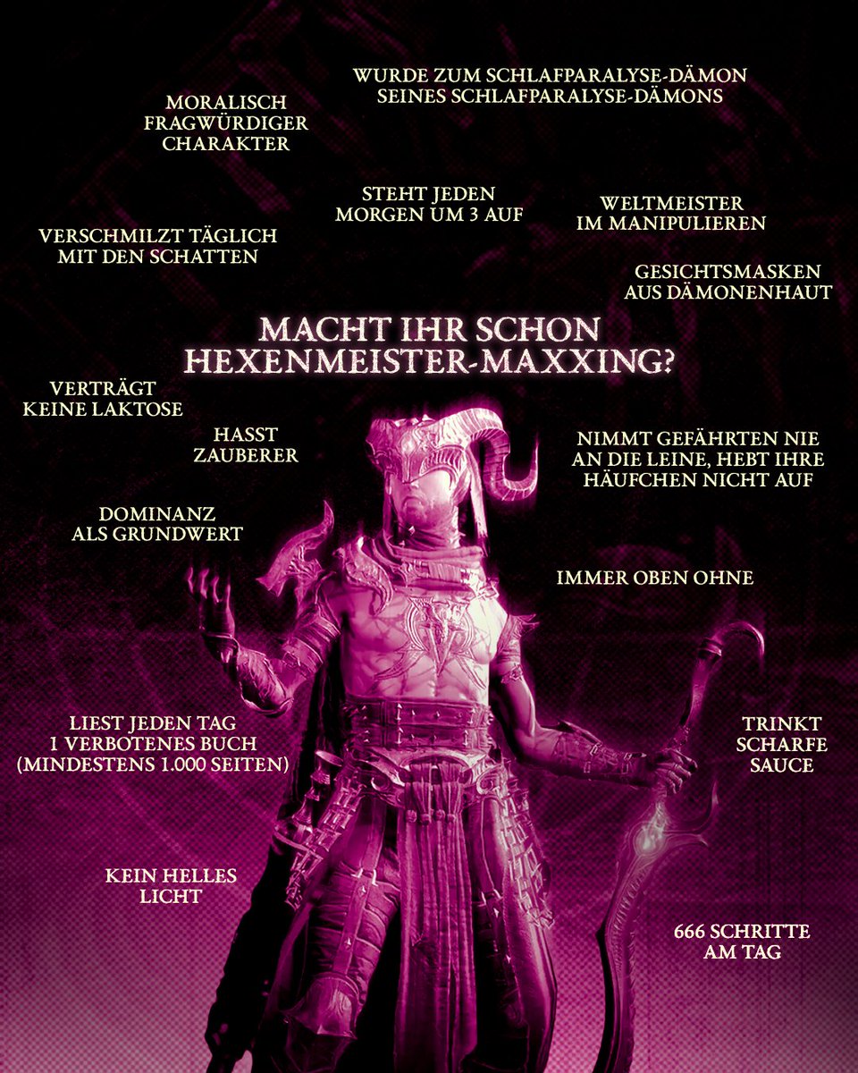 Diablo_DE's tweet photo. All diese verbotene Magie bringt gar nichts, wenn ihr sie nicht maximal ausnutzt. 🔮

Stürzt euch jetzt in die befristete Hexenmeister-Testversion in Diablo IV: Saison des erwachten Todes. https://t.co/pNwnZhxsSo