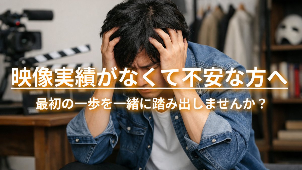 OfficeRaptorJP's tweet photo. 「送れる映像がない」という理由で、応募を諦めていませんか？🎥

オフィスラプターでは、約20種類の脚本の中からあなたにぴったりの役を選び、アクターリールを制作します。

制作側が知りたいのは「カメラの前でどう動くか」という事実。その準備を一緒に整えましょう。

詳細は動画で解説👇
https://t.co/Nmp1IjG7cW

#俳優 #アクターリール #オフィスラプター