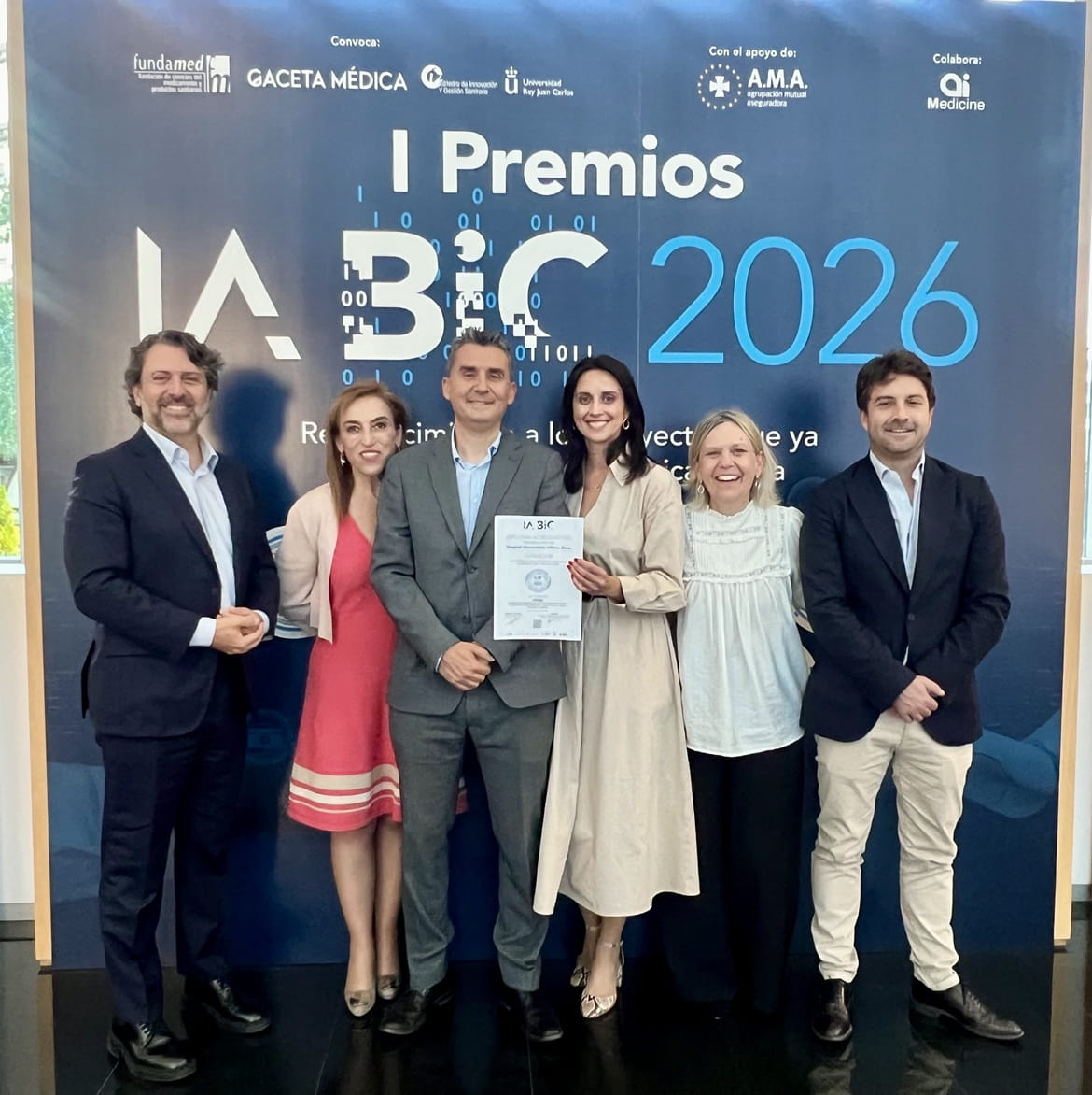 HUReyJuanCarlos's tweet photo. Nuestro hospital fue reconocido recientemente con el Premio IA #BestinClass de @GacetaMedicaCom en “Humanización y tecnología” por el proyecto #Scribe. ¡Conoce los detalles de esta gran noticia!
🔗 https://t.co/Rfrbnsz7uT https://t.co/p1RlKTuwrJ
