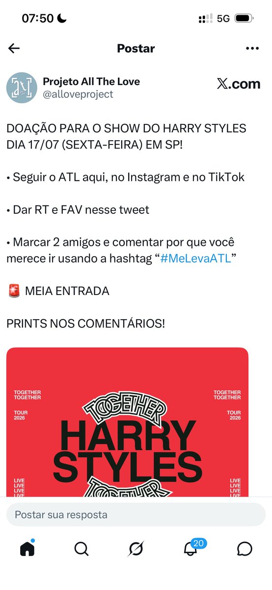 hericat91's tweet photo. @alloveproject Difícil escrever em poucas palavras o quanto ele significou na minha vida. Eu mereço ir nesse show porque estar lá significa muito mais do que assistir a um artista cantar, significa viver um sonho que faz parte da minha história há anos. 🤍 #MeLevaATL @rozllnder @ttchallamet https://t.co/uMLJMQfmzy