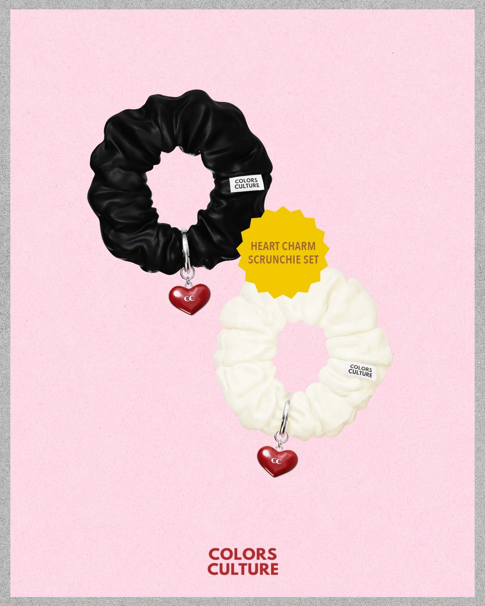 culture_colors's tweet photo. ❤️ Part of The Treasured Finds Collection.

It's more than a scrunchie.
It's a little treasure you'll reach for every day.

🎀 Heart Charm Scrunchie Set

📅 Available 15 July 2026.
📦 Shipping begins 20 July 2026.

#CCTheTreasuredFinds #CCItem #ColorsCulture https://t.co/UzDoB82cDq