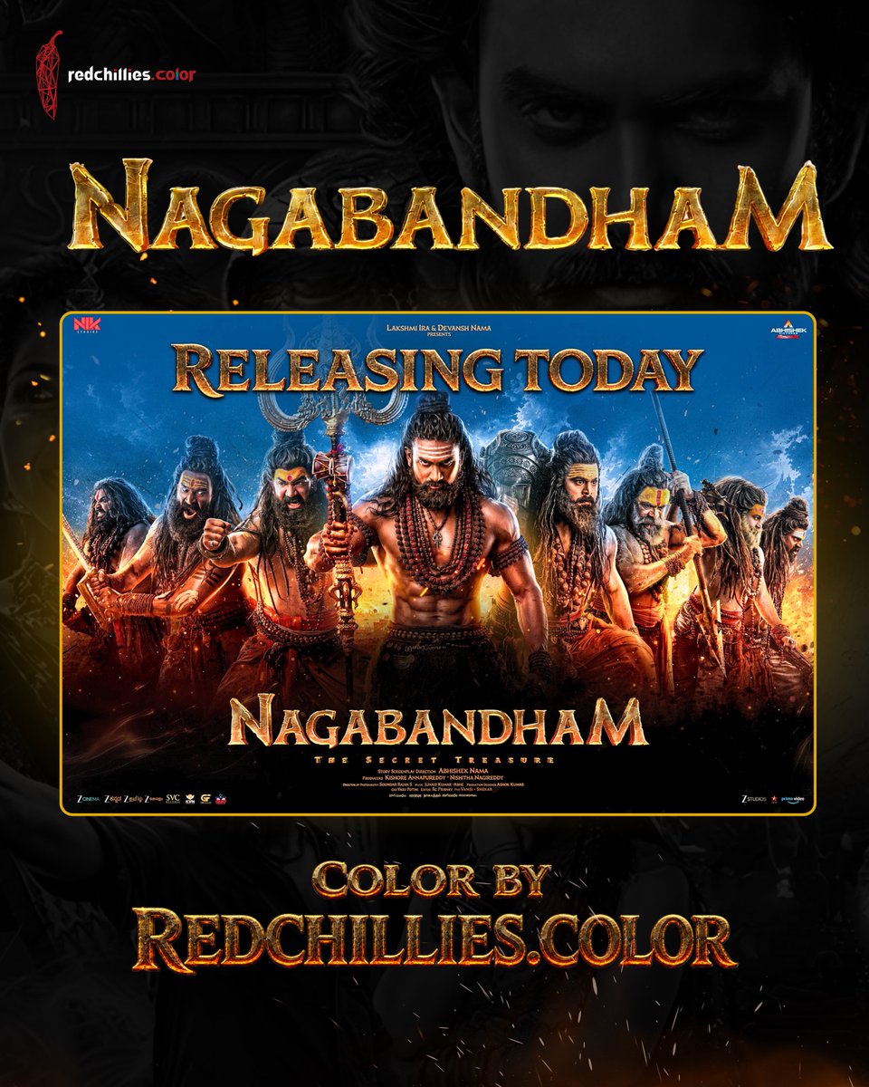 color_rcvfx's tweet photo. #Nagabandham in Theaters now! 🔱🔥
➖
#ColorByRedchillies 🌶️
➖
Director - Abhishek Nama
Cinematographer - Soundar Rajan
Senior Colorist - Ken Metzker
Colorist - Devanshi Desai https://t.co/UI3pdFcP5k