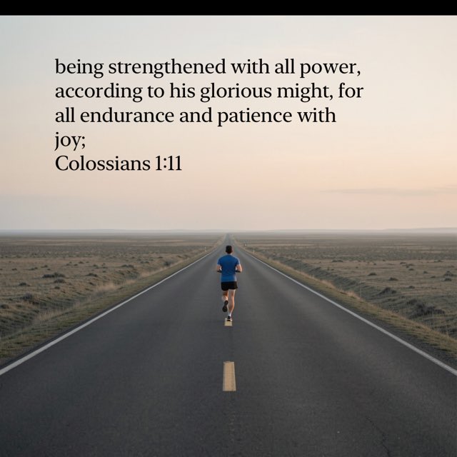 pkoss455's tweet photo. “being strengthened with all power, according to his glorious might, for all endurance and patience with joy;”
Colossians 1:11 ESV
https://t.co/H95WT3YtWc https://t.co/QleDbhr8ez