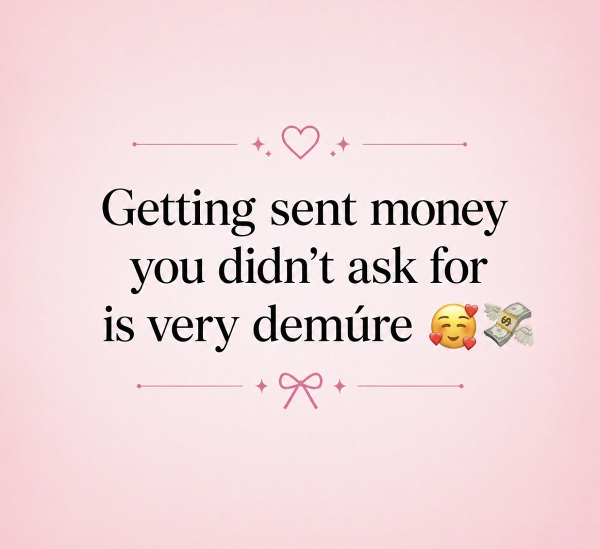 thelovergyalie's tweet photo. Unexpected money fluttering in like a royal gift? So demure, so princess 💖👑✨ https://t.co/ZvBUHG4F81
