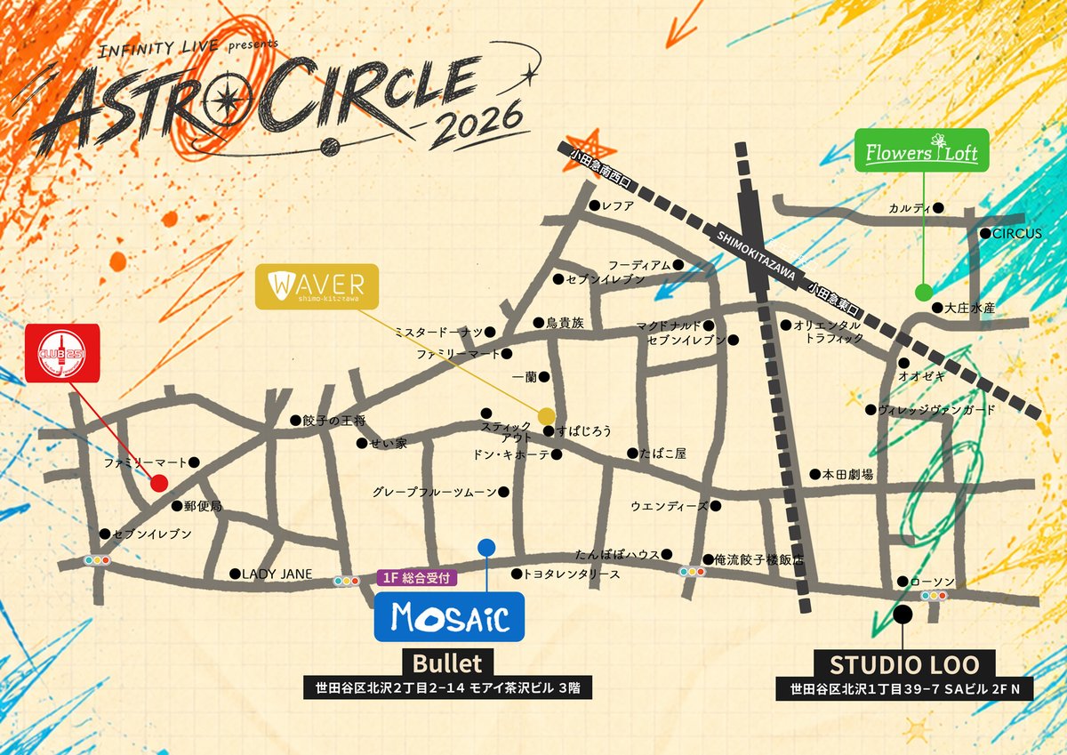 ライブ情報】 7月4日(土) 下北沢4会場周遊フェス 会場：MOSAiC