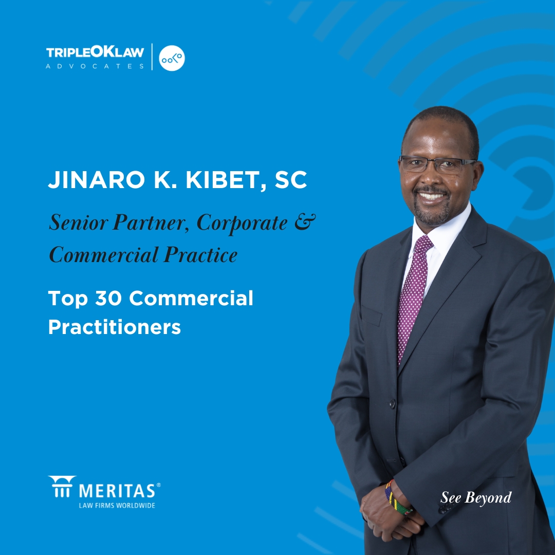 TripleOKLawLLP's tweet photo. Joining them, @KibetJinaro, SC, Senior Partner, Corporate &amp; Commercial Practice, and @smallowah, Partner and Head of Climate Change &amp; Sustainability, have secured spots on the Top 30 Commercial Practitioners List. https://t.co/Xyy4VVym1f
