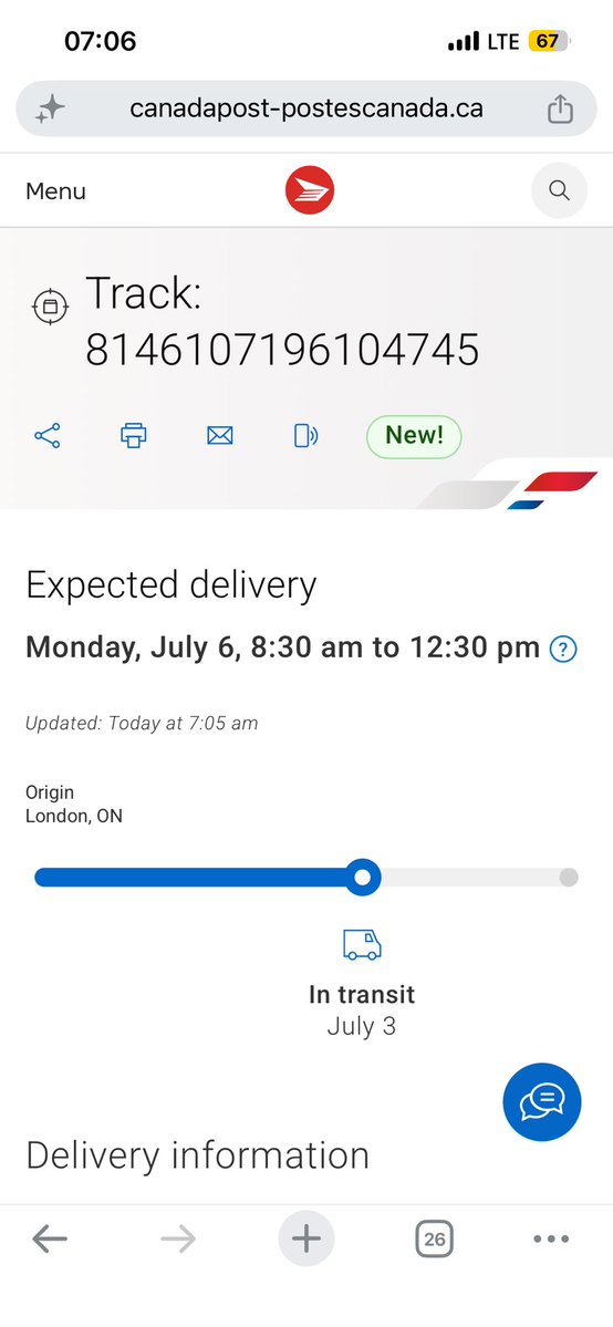 Axera77's tweet photo. @canadaposthelps No wonder you guys are going broke, you can’t even deliver a simple package from a city 6 hrs away in less than a week. Expected delivery was yesterday, now it’s Monday, what about today since it’s only Friday? You guys don’t work Fridays ? https://t.co/gnuDIJto2H