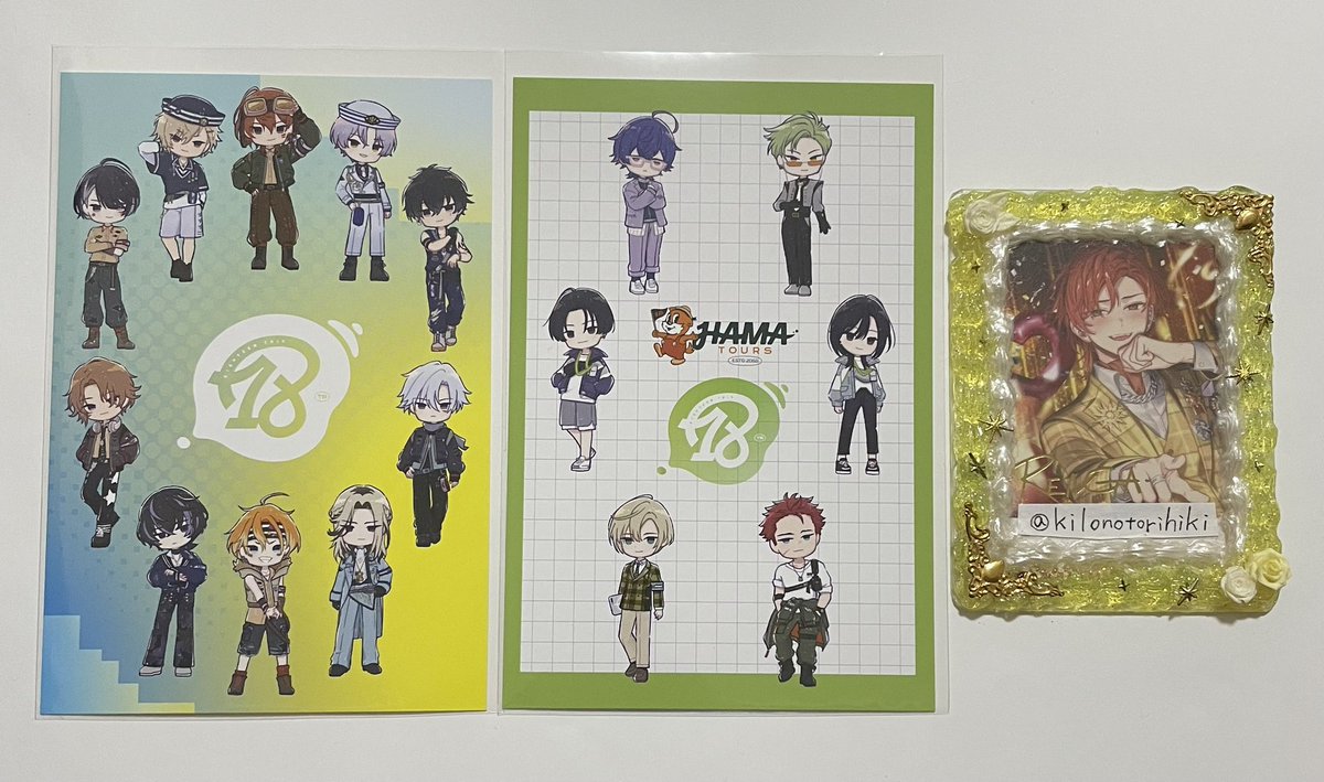 kilonotorihiki's tweet photo. 【交換 譲渡】18TRIP エイトリ グラフアート アクリルぷちスタンド ポストカード

譲→可不可 添 潮 あく太 季肋 宗氏 
　　特典:朝・昼班 コンダクター

求→画像3 異種アクスタ、定価+送料
　　特典:画像4 各1、リトリン記載 紙類

★アクスタ上段
譲渡:下段同数
交換:練牙/凪/アニカフェ礼光のみ https://t.co/r1F3OgS71k