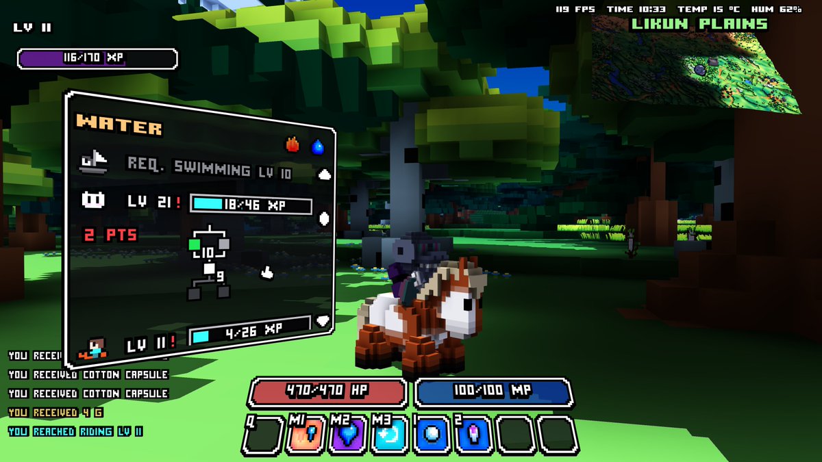 wol_lay's tweet photo. Fresh Cube World Omega screenshots! All classes are fully functional now, including some new skills! Next working on skill trees. #cubeworld #cubeworldomega https://t.co/rzY7wD99rL