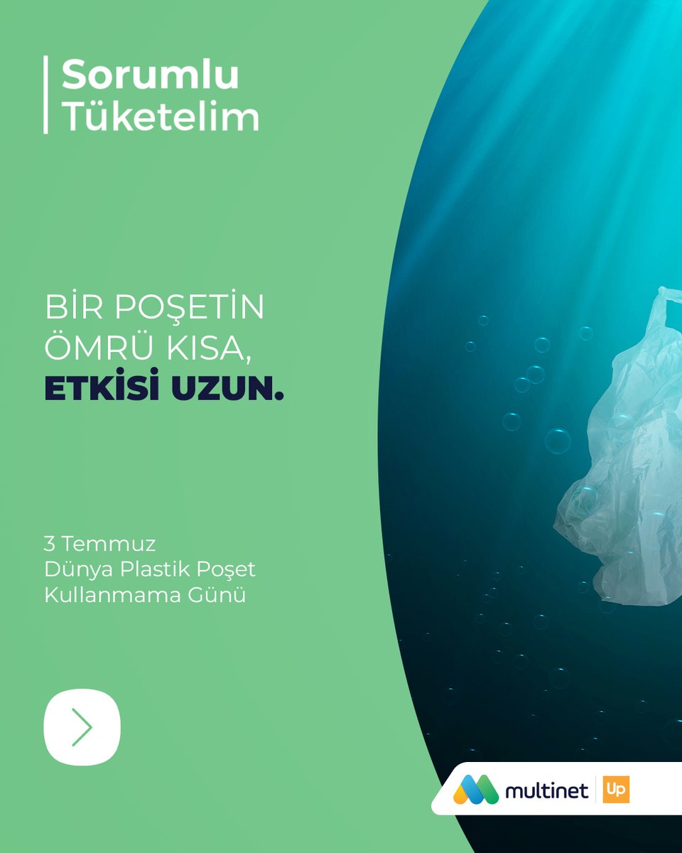 multinetcomtr's tweet photo. Bugün hem bireysel hem de kurumsal tercihlerimizde sürdürülebilir ve tekrar kullanılabilir alternatifleri standart haline getirerek, geleceğe bıraktığımız ekolojik ayak izini yönetmek bizim elimizde. 

#MultinetUp #SorumluTüketim #DünyaPlastikPoşetKullanmamaGünü https://t.co/KVFuin5Pem