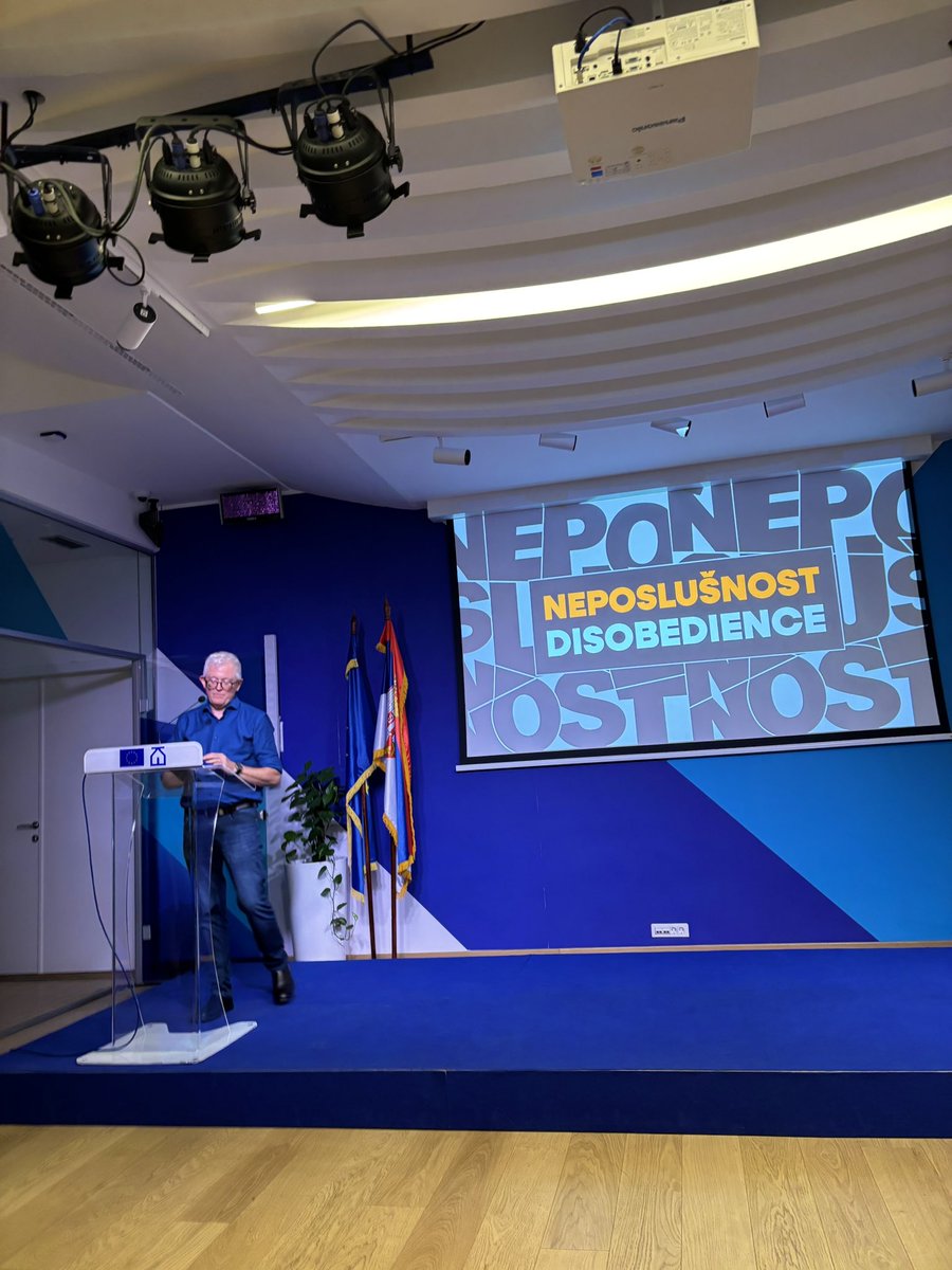 NLinBelgrade's tweet photo. We were pleased to join the official opening of this yearโs #KROKODILFestival at Europe House. ๐
Looking forward to thought-provoking conversations, new perspectives, and perhaps even a little constructive #disobedience. ๐ https://t.co/QAKi5kcbTi
