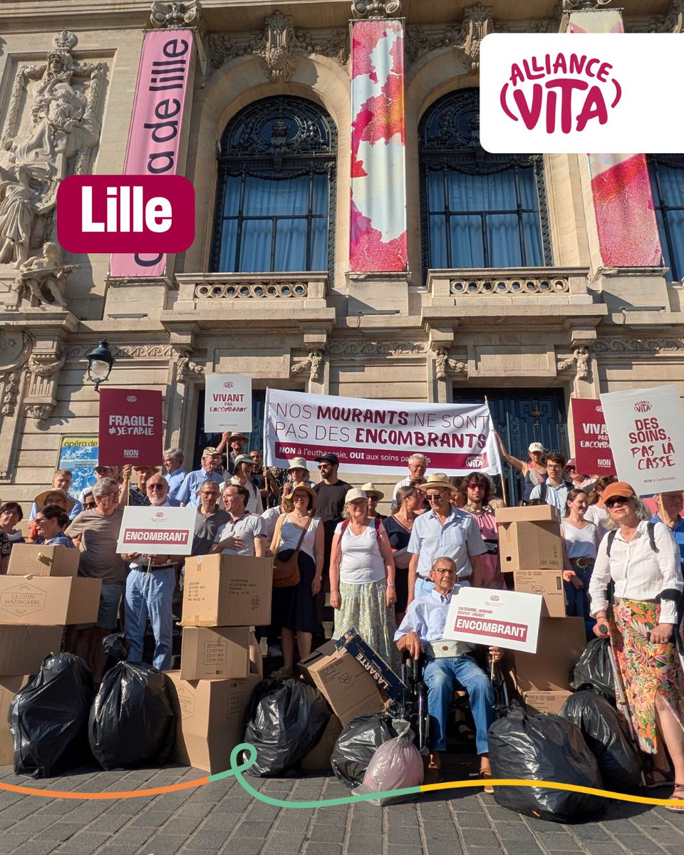 allianceVITA's tweet photo. La vocation du soin consiste à accompagner, soulager et soutenir les personnes malades sans jamais provoquer la mort : c’est ce qu’offrent les soins palliatifs.

Selon des soignants réunis lors du Congrès de la SFAP en juin 2023 : « Toute évolution de la loi vers la légalisation de l’euthanasie comprend un risque de dérives inévitables et une rupture majeure dans le “ce que soigner veut dire” ».

« Donner la mort n’est pas un soin ».

✍️Ecrire au Président de la République
https://t.co/8Y2i2fBv42

#Nice #Orléans #Lille #Alliancevita #Euthanasie