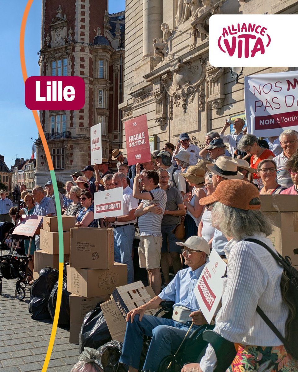 allianceVITA's tweet photo. La vocation du soin consiste à accompagner, soulager et soutenir les personnes malades sans jamais provoquer la mort : c’est ce qu’offrent les soins palliatifs.

Selon des soignants réunis lors du Congrès de la SFAP en juin 2023 : « Toute évolution de la loi vers la légalisation de l’euthanasie comprend un risque de dérives inévitables et une rupture majeure dans le “ce que soigner veut dire” ».

« Donner la mort n’est pas un soin ».

✍️Ecrire au Président de la République
https://t.co/8Y2i2fBv42

#Nice #Orléans #Lille #Alliancevita #Euthanasie