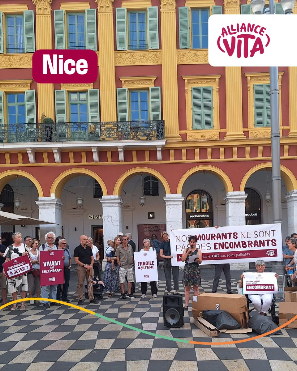 allianceVITA's tweet photo. La vocation du soin consiste à accompagner, soulager et soutenir les personnes malades sans jamais provoquer la mort : c’est ce qu’offrent les soins palliatifs.

Selon des soignants réunis lors du Congrès de la SFAP en juin 2023 : « Toute évolution de la loi vers la légalisation de l’euthanasie comprend un risque de dérives inévitables et une rupture majeure dans le “ce que soigner veut dire” ».

« Donner la mort n’est pas un soin ».

✍️Ecrire au Président de la République
https://t.co/8Y2i2fBv42

#Nice #Orléans #Lille #Alliancevita #Euthanasie