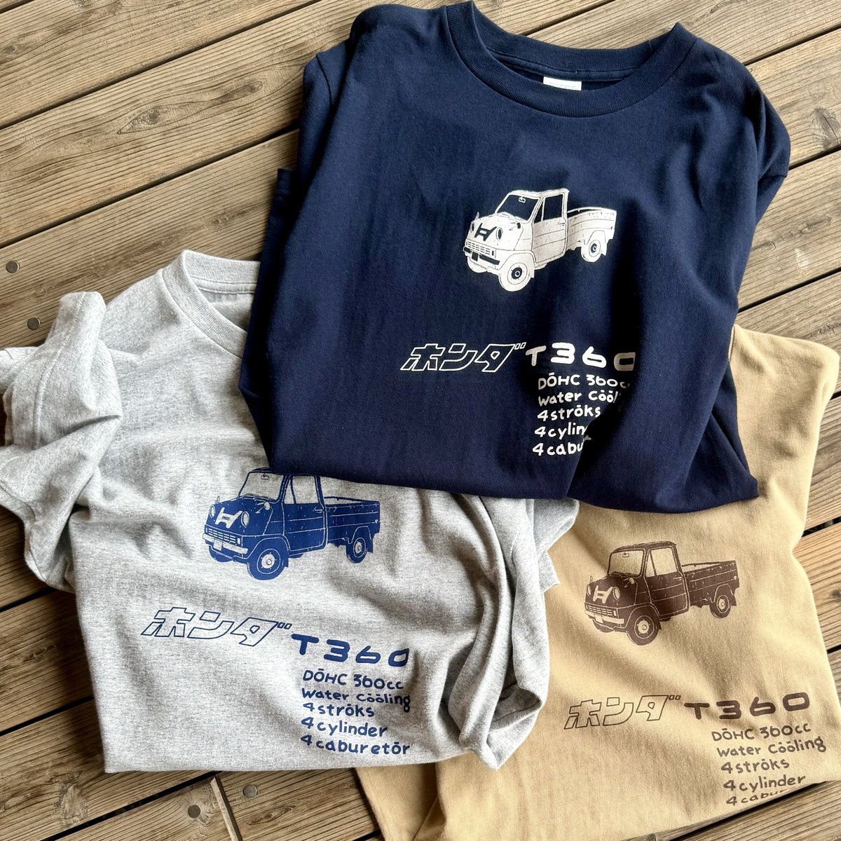 hinodekani's tweet photo. ホンダ［T-360のTシャツ］
WEBストアでも販売スタート！！

---------- ☆

お待たせしました！
今日からご購入いただけます✨
ぜひWEB ストアを
覗いてみてくださいね♪

ヒノデカニ商店WEBストア
https://t.co/SjoUhViMMG

#シブTの夏
#T360
#ホンダT360 https://t.co/kQOvVSj7XA
