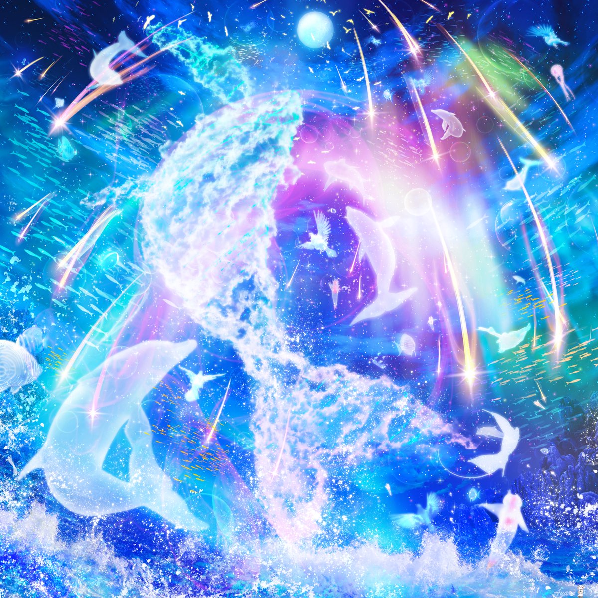 ayaru49397559's tweet photo. 「Celestial Parade」

※commission作品
※4K読込み明るさMAXタップ推奨
※🚫無断生成AI学習 https://t.co/lYdVIWzL12