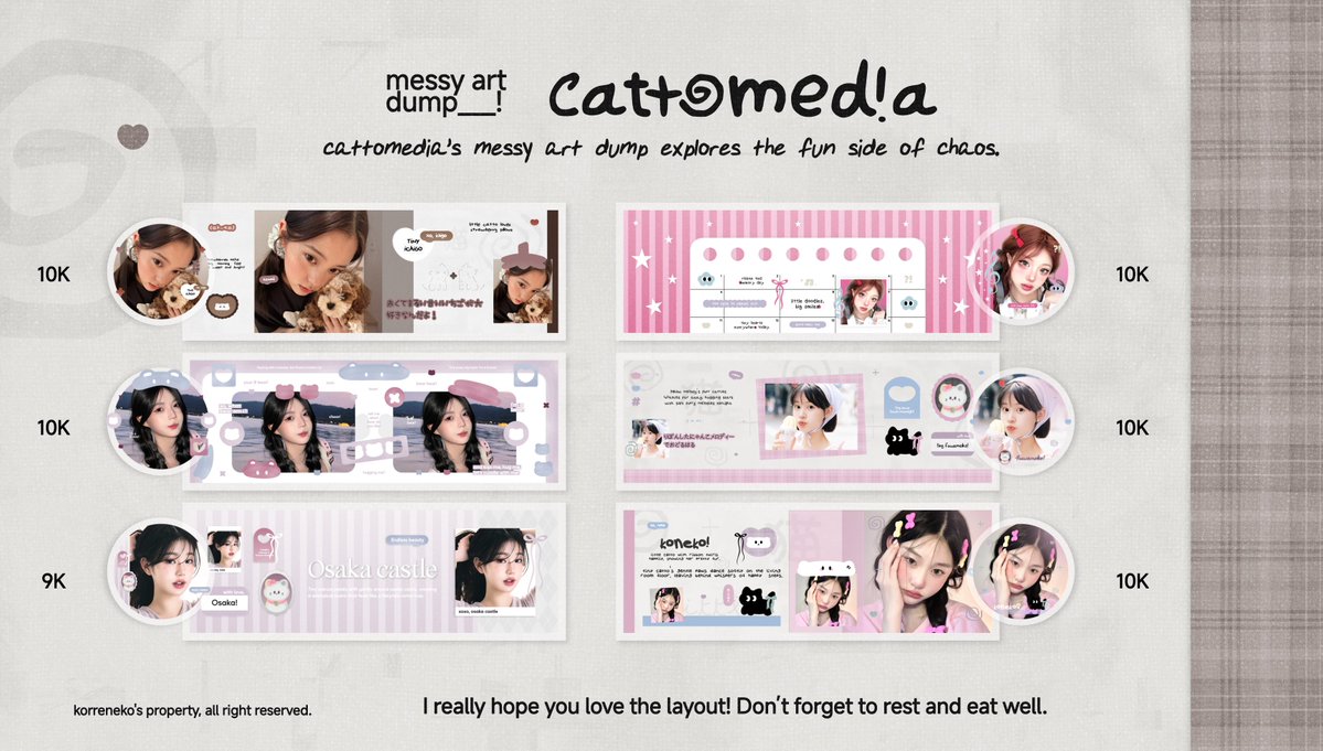 catmusework's tweet photo. Help repost, ddanke!  >_______#?  #bealanja

Hai, hari ini aku open request layout dengan diskon 10% untuk semua katalog! Jangan lewatkan kesempatan ini, ayoo jajan sekarang juga. 🐈‍⬛🪄

Form &amp;&amp; katalog ada di > https://t.co/kj4kyAHi31 https://t.co/YpoYC3grqs