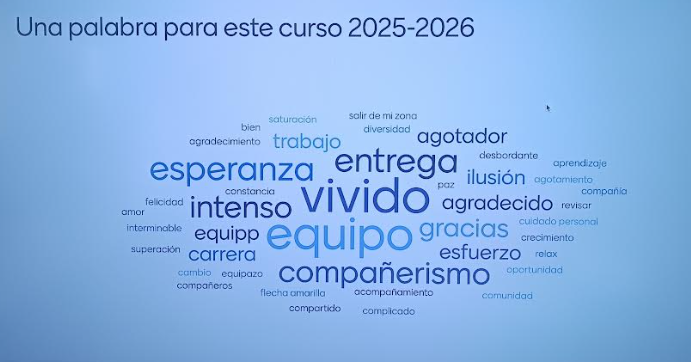 EscuelaEVG's tweet photo. Palabras que definen nuestra experiencia al final de curso

Vivido: desde la dedicaci��n y el compromiso
Equipo: trabajando juntos
Entrega: volcándonos en el alumnado.
Esperanza: creemos en el potencial de nuestros alumnos
Intenso: cómo no
Compañerismo: desde el apoyo mutuo https://t.co/bKYse9uUIQ