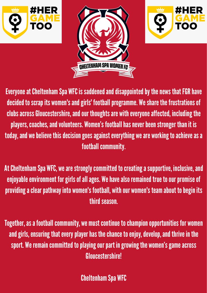Cheltenham Spa Women FC tweet media
