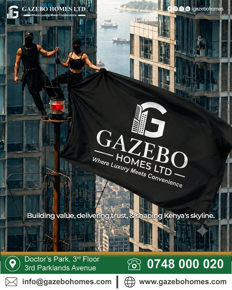 gazebohomes's tweet photo. Building value. Delivering trust. From every milestone to every skyline, Gazebo Homes is committed to shaping the future of modern living. 🏙️🏡

#GazeboHomes #BuildingValueDeliveringTrust #RealEstateKenya #ModernLiving #InvestInKenya #gazebohomes #gazeboapartments #propertynairobi #apartmentsforsale #nairobi
