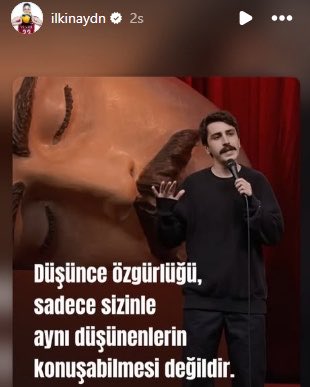 gagahaberyeni's tweet photo. İlkin Aydın'dan Deniz Göktaş'a destek paylaşımı:

"Düşünce özgürlüğü, sadece sizinle aynı düşünenlerin konuşabilmesi değildir." https://t.co/KH2jURBp5Z