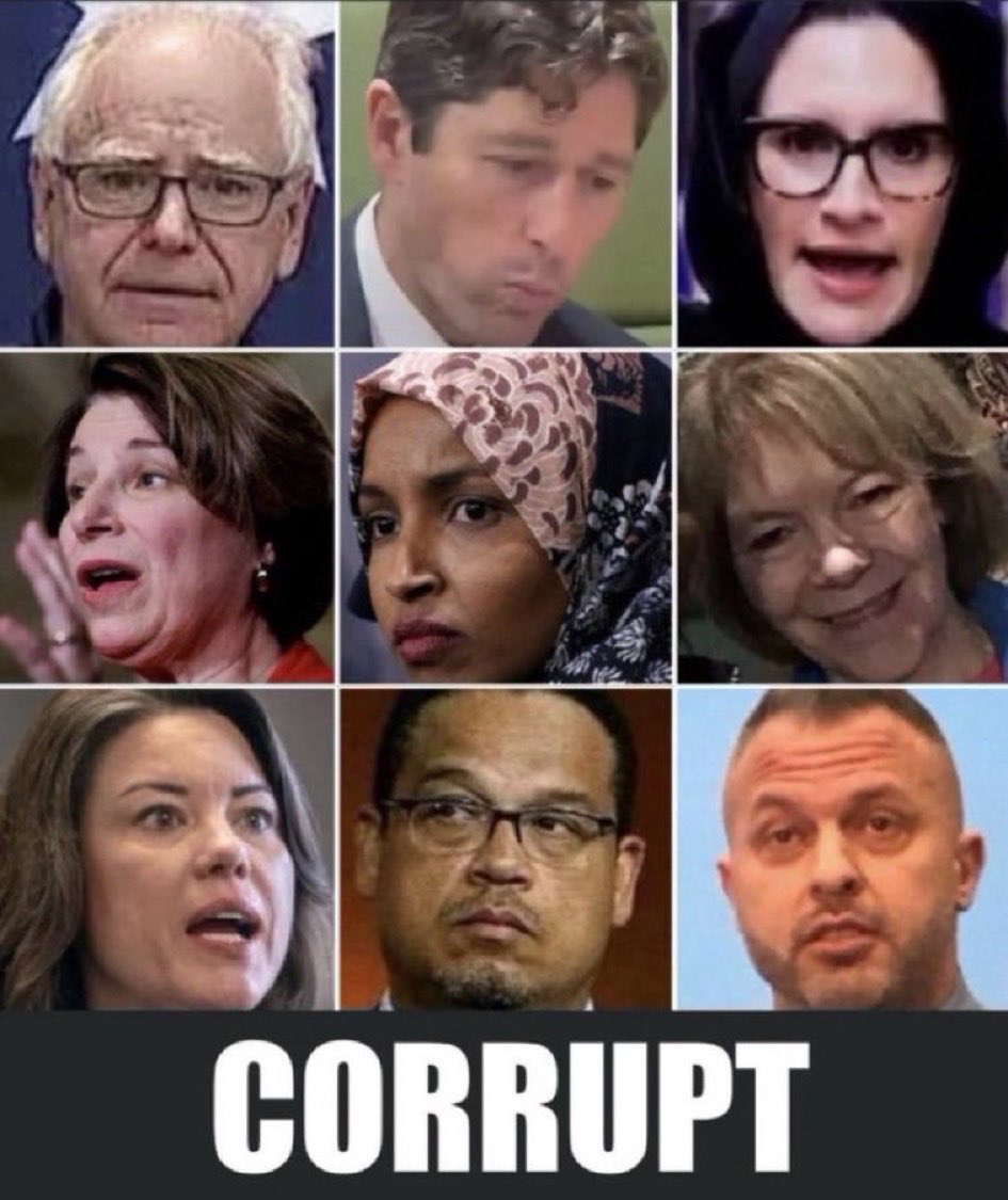 Catbendzick's tweet photo. I am DONE watching Minnesota get destroyed by the most corrupt political machine this state has ever seen.

We have tried to vote them out. But how do you win a fair election when:

❌ The DFL legislature REFUSED to remove dead people from Minnesota voter rolls — just this past session
❌ Minnesota has a documented history of election irregularities with ZERO consequences
❌ Billions stolen on their watch and not one of them held accountable

Here is who needs to GO in 2026:
🚨 Peggy Flanagan — Walz’s co-pilot while $9B in fraud happened
🚨 Amy Klobuchar — running for Governor after decades of enabling the DFL machine.  Walz 2.0
🚨 Angie Craig — voted 100% with Biden, now abandoning her seat for more power
🚨 Ilhan Omar — her personal wealth skyrocketed after entering Congress.  Very corrupt!
🚨 Keith Ellison — soft on crime while Minnesota families suffered.  Fraudster!
🚨 Jacob Frey — told ICE to “get the FUdge out of Minneapolis” while crime skyrocketed and taxpayers footed the bill
🚨 Mary Moriarty — facing state charges while serving as Hennepin County Attorney.  
🚨 Anyone and everyone connected to Walz
Minnesota has suffered long enough under this corrupt machine.

Clean house. August 11 primary. November 3 general.

Every. Vote. Counts. 🇺🇸

#Qualls2026 #VoteThemOut #Minnesota #Accountability #ElectionIntegrity