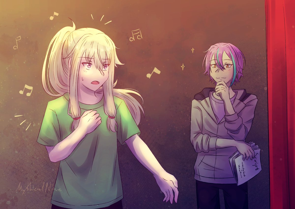 MythicalNine's tweet photo. #RuineneWeek2026 - Day 3: Theatre/Show prep
practicing late into the evening
#類寧々 #ruinene https://t.co/e9NoezpnCV