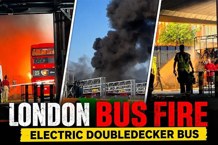 TShepstone's tweet photo. Yet Another Electric Bus Fire, This Time in London and It Wasn't Operating at the Time.
https://t.co/nBR4sQzZjY
#StacheDTraining #EVs #Batteries #EVbus #Fires #BatteryFires https://t.co/42h57sqjeI