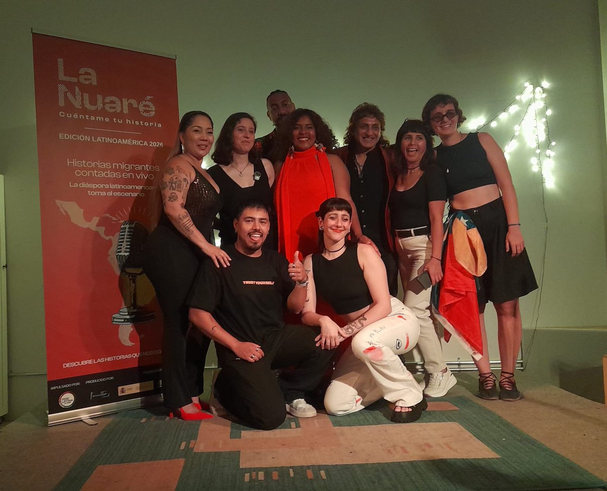 IOMspain's tweet photo. Reforzamos la participación cultural de la comunidad migrante en España con el proyecto #LaNuaré "Cuéntame tu historia", premio #MATRIZ 2025, de la Asociación #Fedelatina https://t.co/vavUUJNYJg