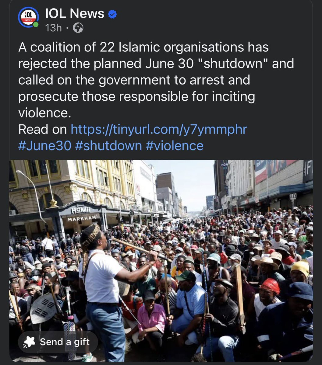Vhoyde's tweet photo. 22 Islamic organizations were able to come together to advocate that SAns be stopped from using their legal right to protest governing failures. These groups were silent during the Afriforum and Starlink nonsense but have suddenly found their voice here. When SAns rightfully take issue with this, they are called islamaphobic. This is interesting (derogatory)