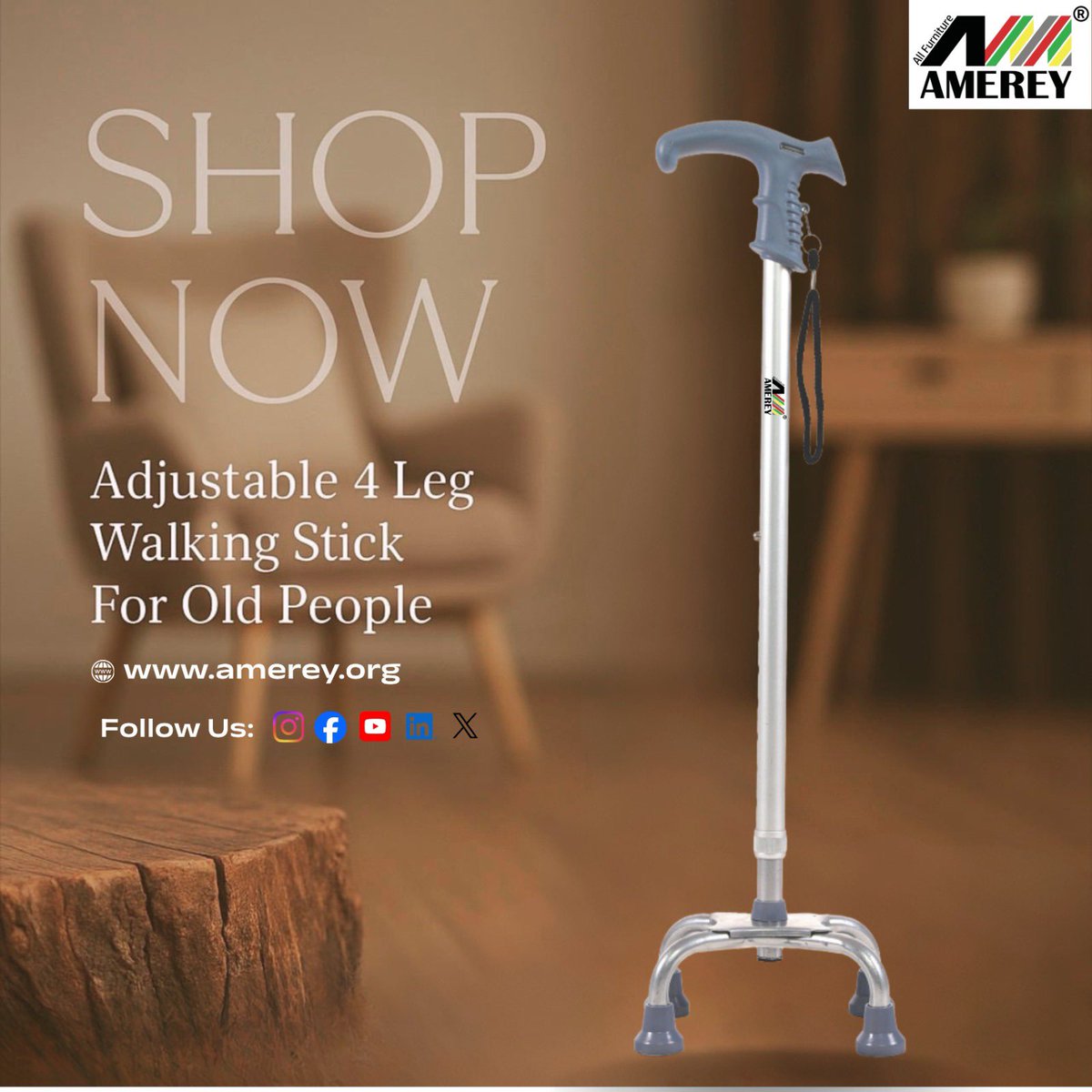 furnitureamerey's tweet photo. 🌐 Visit us: https://t.co/031RK5CSmB
#WalkingStick #OldAgeSupport #MedicalEquipment #HealthcareProducts #WalkingSupport https://t.co/jk7G28cJRl
