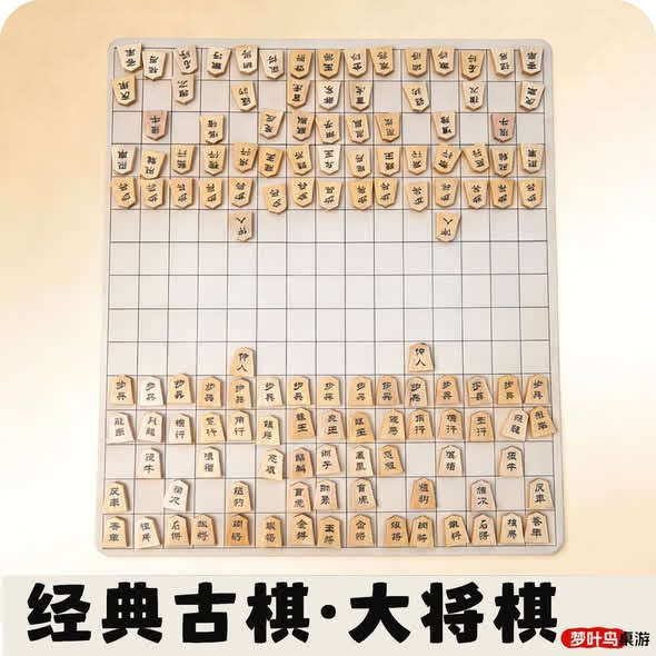 junmaeda918's tweet photo. 日本で鎌倉時代まで指されていた「大将棋」。将棋の歴史の本でしか知りませんでしたが、中国の通販サイト拼多多で売っています。誰が遊ぶのかは不明。駒の動かし方もさっぱり分かりません。
#大将棋　＃将棋 https://t.co/eiW8nGDMlK