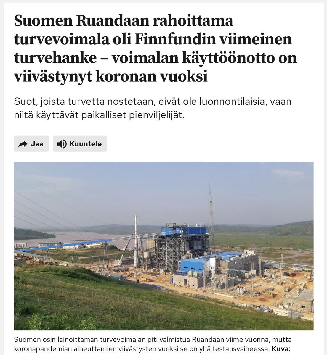 Quadratus_VG's tweet photo. @JariParantainen @SarasvuoJari Ehkäpä rahat meni tänne? Turpeen poltto ei, mitä ilmeisimmin, Ruandassa ole kannattamatonta, toisin kuin Suomessa. https://t.co/dtYGUL3Srx