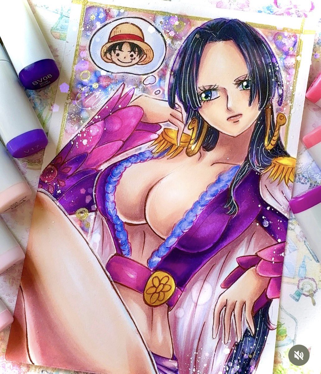 mooxx171's tweet photo. 本日発売のONEPIECE115巻に掲載していただきました❣️
5回目ありがとうございます

そろそろルフィに会いに行かねば…と想うハンコックです！🫶
お洋服、実は赤色では無いのです！⸜❤️⸝

 #ONEPIECE115   #ONEPIECE新刊
 #ウソップギャラリー海賊団 https://t.co/5IiNrZBw8U