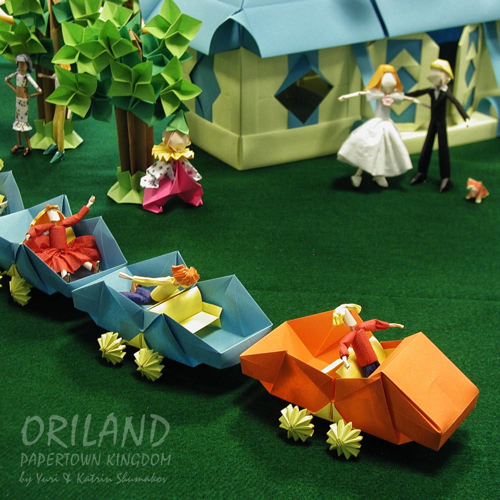 Oriland's tweet photo. Oriland: Papertown Kingdom! 
Orilanders are having fun at the charming plaza near Papertown Inn.

More of Papertown @
https://t.co/5Zmb1GH7hC

#exhibition @ https://t.co/UEe1uMreaO

Happy folding!
🖼️to📹with AI tech https://t.co/sN2QBQLC1P