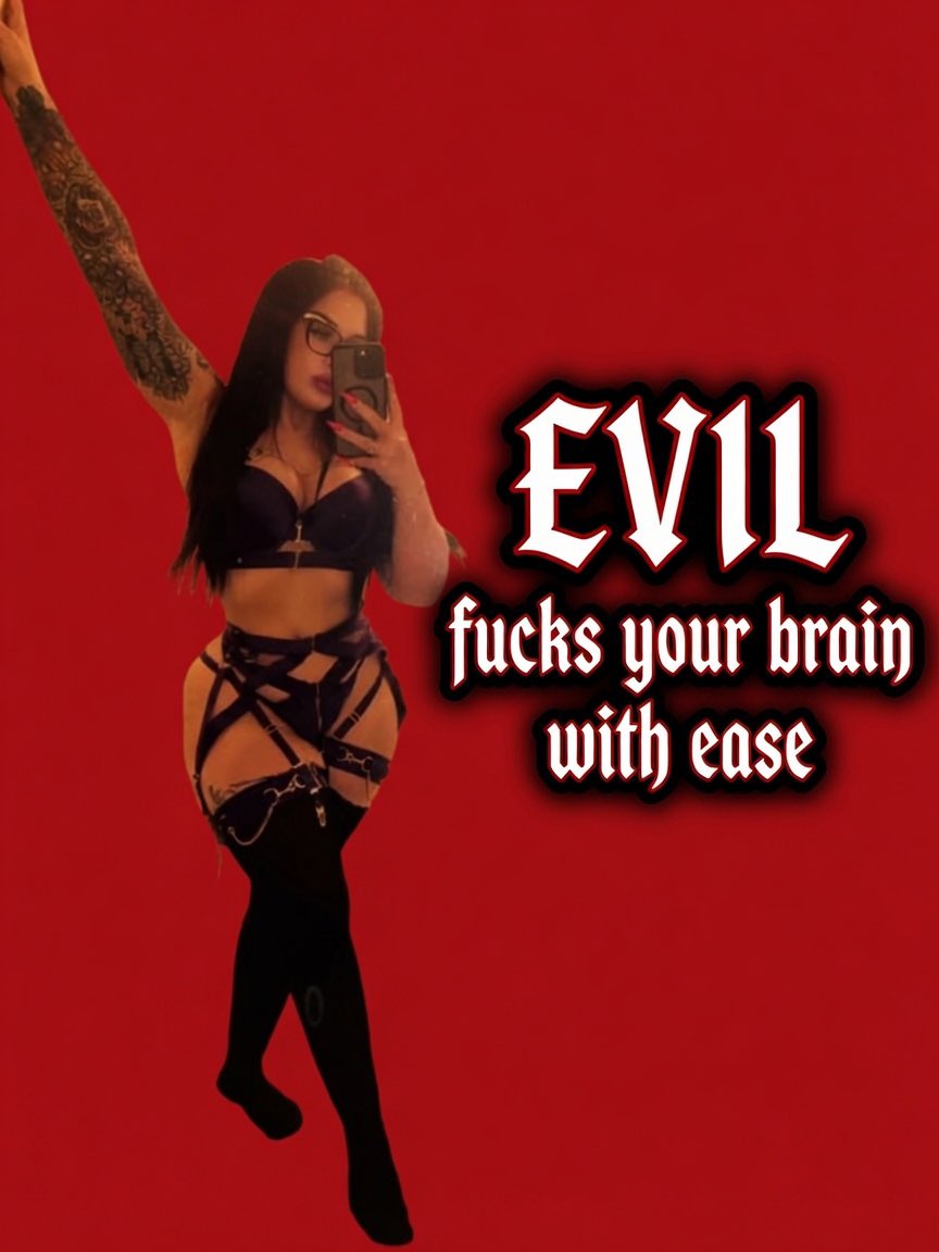 GTHhellhound's tweet photo. Your a weak lost man with a degraded small cock. You love the fact that EVIL taps into that tiny brain with no real effort. You really love to goon and you love to feel the scariest pain that EVIL has in store. The morality to feel the best experience of EVIL. 

@taylorhearts_xx https://t.co/6YEvf8RTt7