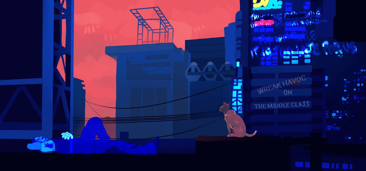 Cowboy_no_cops's tweet photo. With or without Johnny? 

It makes no difference in Night City.

#cyberpunk77 https://t.co/IvHhpg4X9a