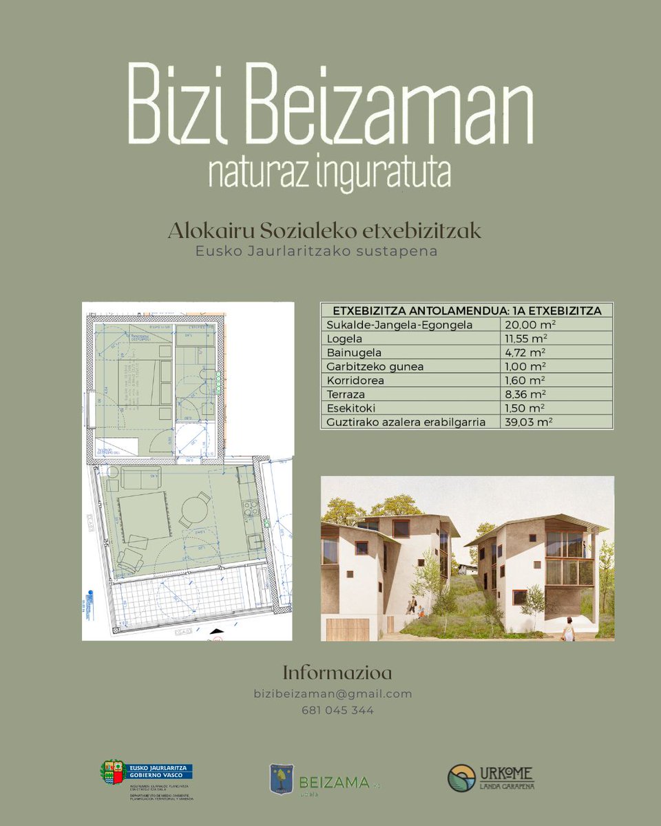beizaman's tweet photo. Alokairu sozialeko etxebizitzak 12 dira.
Hona hemen beste etxebizitza baten deskribapena.
Hauen inguruko informazio gehiago edota sakonagoa eskuratzeko deitu 681045344 telefonora edota idatzi bizibeizaman@gmail.com helbidera.
#bizibeizaman https://t.co/YX4Ig246pf