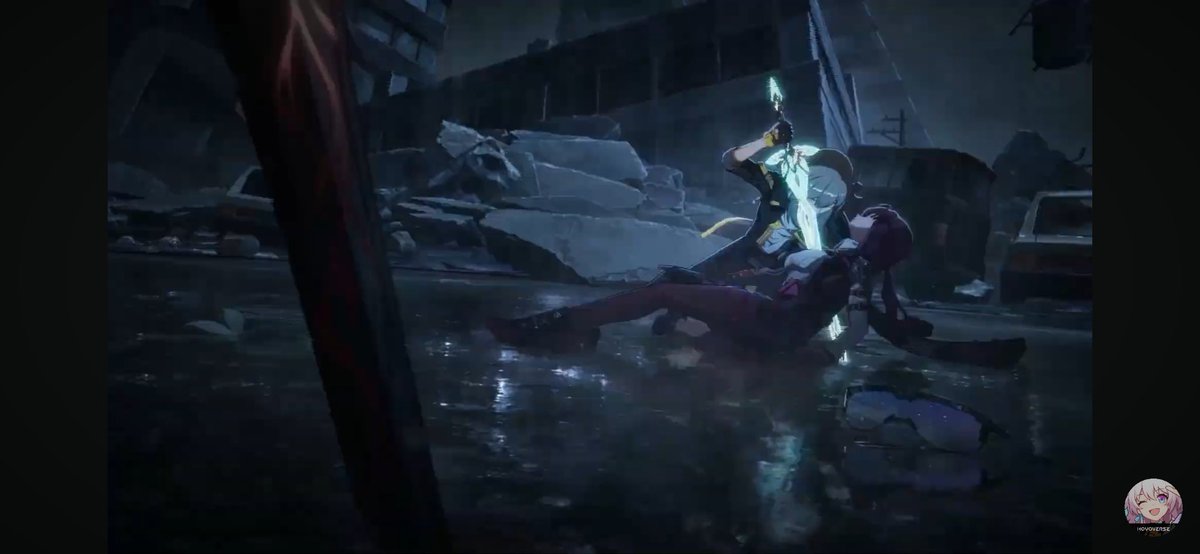 phangrypie's tweet photo. glimpse of phainon and cyrene in the trailer and Kafka? What is going on?? https://t.co/VrKthYF5Ld