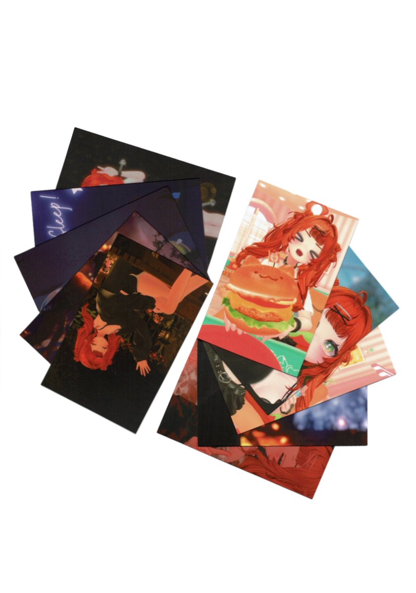 mossumiVT's tweet photo. im geeking it to these cards,
available through august! link in my linktree 

#VTuber #Merch #ENVTuber https://t.co/BXqcKajoid