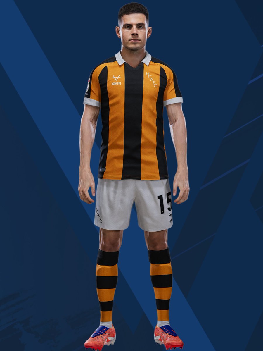 jp_kits's tweet photo. Official: Hull City Home Kit 2026-27
#pes2021 #pes21 #peskit #fc26 #kitmaker #eFootball2026 #HCFC #Hull #HullFC https://t.co/sovqK0wpOc