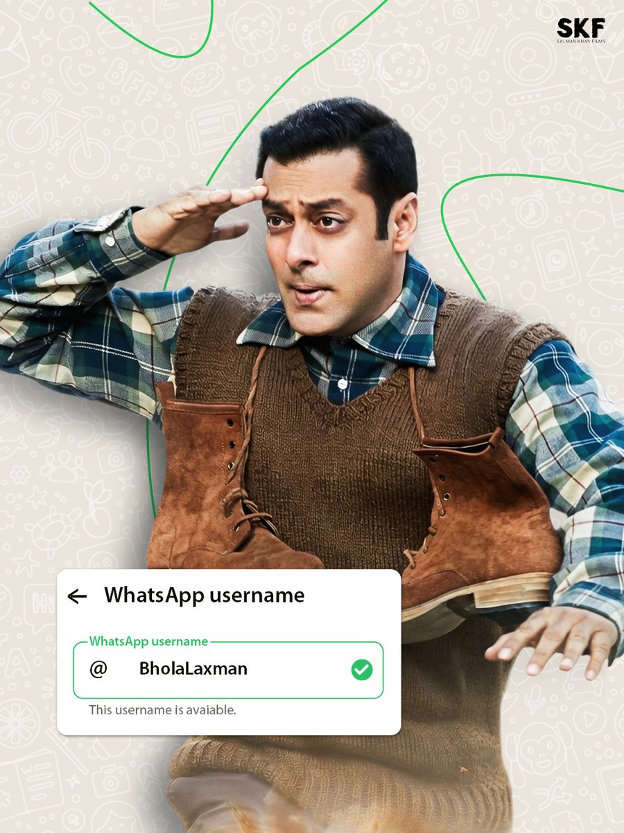 SKFilmsOfficial's tweet photo. What username would you give your favourite Salman Khan character?😎🙌🏻
.
.
.
[SalmanKhan, Dabangg, Bajrangi Bhaijaan, Tubelight, Sikandar, Radhe, Race3, Antim, Bharat] https://t.co/vpnjeGE72L