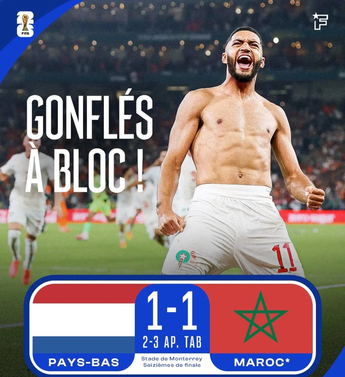 GeoCherifien's tweet photo. Sans condescendance, sans haine, les Lions de l'Atlas ne jouent et ne représentent que le peuple marocain et le Maroc.

Chacun son chacun

Afrique unités, c'est un slogan d'adolescent attardé shooté à la médiocrité  du rap https://t.co/CUEU2xyy9Y